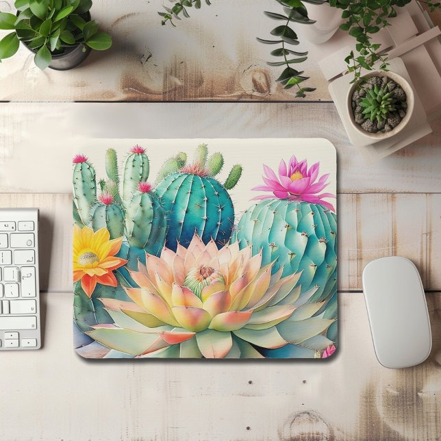 Tapis De Souris Cactus Et Succulents (Créateur téléchargé)