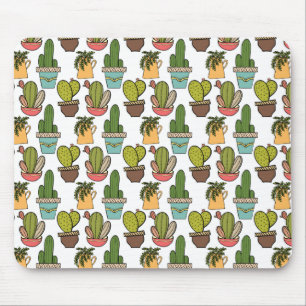 Tapis De Souris Cactus et Succulents d'intérieur dans le motif de