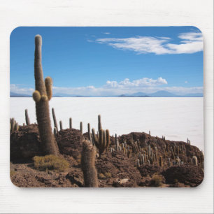 Tapis De Souris Cactus géant au mousepad de Salar de Uyuni