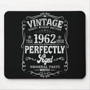 Tapis De Souris Cadeau 60 Ans Ancien 1962 60e Anniversaire Fabriqu