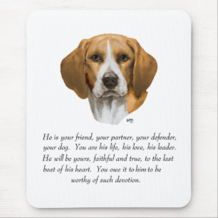 Tapis De Souris Cadeau Beagle MÂLE