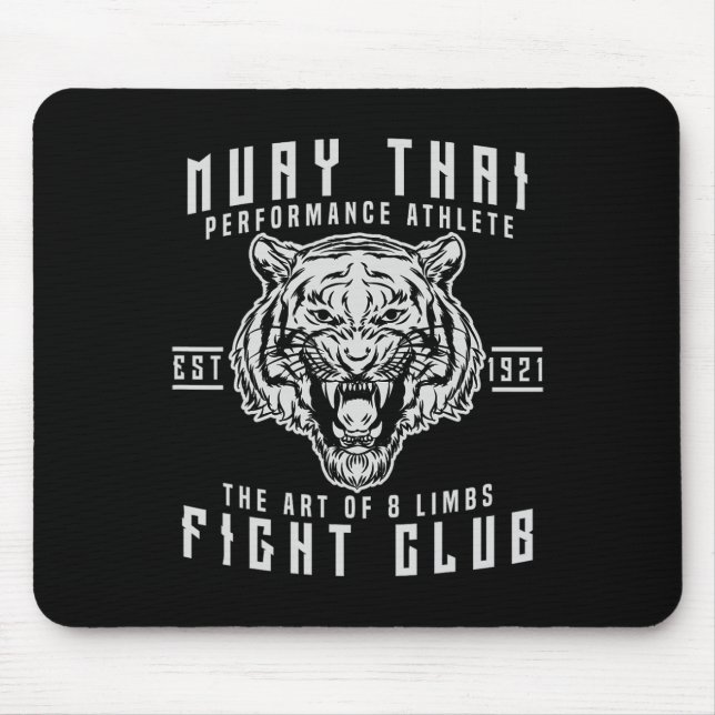 Tapis De Souris Cadeau Boxe Thaïlandaise Muay Thai Kickboxing  (Devant)