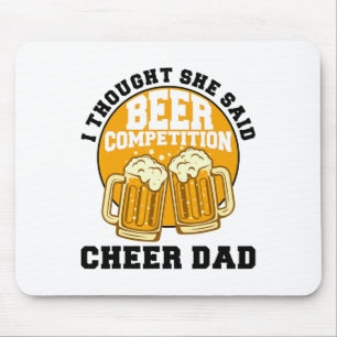 Tapis De Souris Cadeau cool cheer papa pour hommes Funny Beer Chee