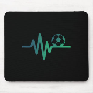 Tapis De Souris Cadeau d'amour de footballeur de ligne de battemen