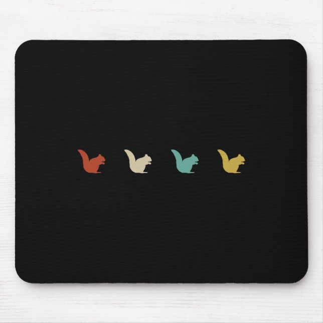 Tapis De Souris Cadeau d'animal de camping de randonnée d'écureuil (Devant)