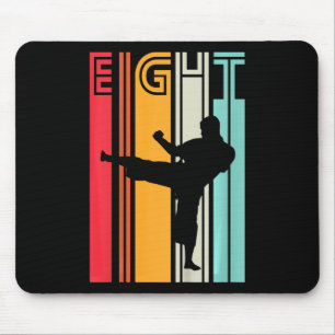 Tapis De Souris Cadeau d'anniversaire 8 ans Karaté Taekwondo Rétro