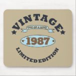 Tapis De Souris Cadeau d'anniversaire vintage personnalisé pour fe<br><div class="desc">Vous pouvez ajouter un peu d'originalité à votre collection d'armoires avec ce design graphique rétro vintage avec des caractères typographiques impressionnants, est une excellente idée cadeau pour les hommes, femmes, maris, femme petite amie, et un petit ami qui aimeront cette oeuvre unique. Le meilleur cadeau de vacances extraordinaire et drôle...</div>