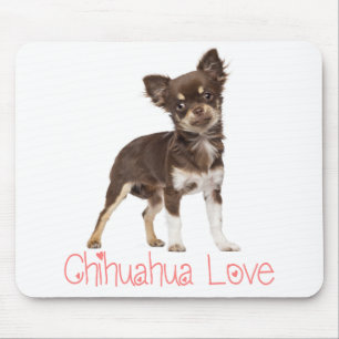 Tapis De Souris Cadeau de chien chiot mignon Poil long Chihuahua d