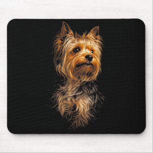 Tapis De Souris Cadeau de chien Yorkshire pour hommes femmes amour