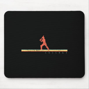 Tapis De Souris Cadeau de coach de joueur de cricket Sports Rétro