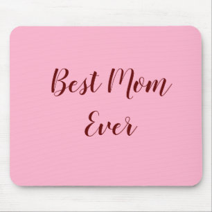 Tapis De Souris Cadeau de fête des mères rose rouge meilleur maman
