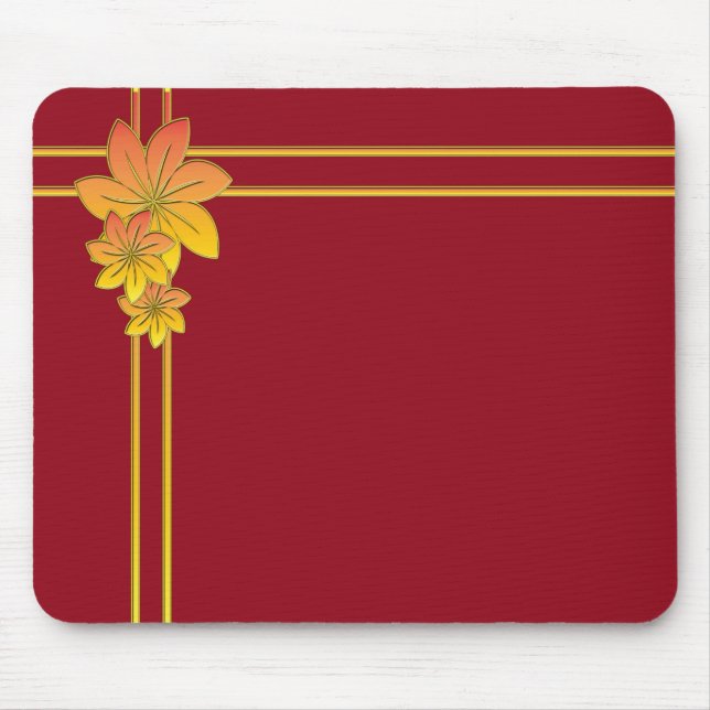 Tapis De Souris Cadeau de fleurs (Devant)