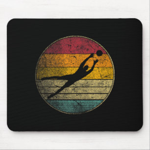 Tapis De Souris Cadeau de gardien de but de football Style Rétro V