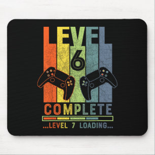 Tapis De Souris Cadeau de joueur complet de niveau 6 6 ans Anniver