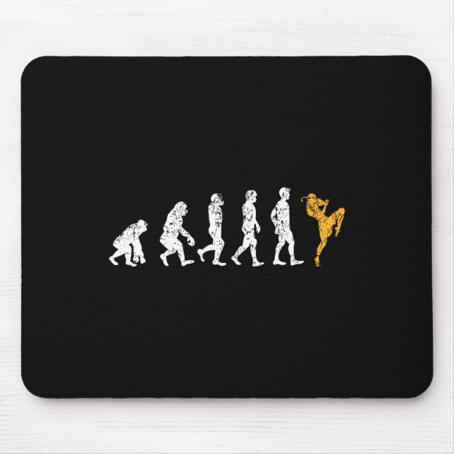 Tapis De Souris Cadeau de kickboxing Funny Evolution Muay Thai  (Devant)