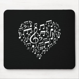Tapis De Souris Cadeau de la Saint-Valentin pour amateurs de musiq