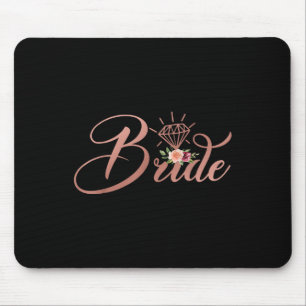 Tapis De Souris Cadeau de mariage de Fleur pour la mariée en enter