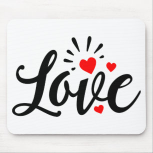 Tapis De Souris Cadeau de mariage de noces adorable Amour Cœurs