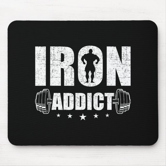 Tapis De Souris Cadeau de musculation Co. Iron A (Devant)