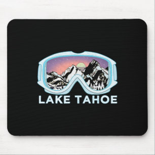 Tapis De Souris Cadeau de neige de ski du lac Tahoe Design de ski