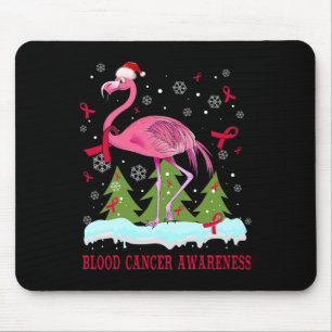 Tapis De Souris cadeau de noël flamingo de la conscience du cancer