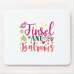 Tapis De Souris Cadeau de Noël   Tinsel Et Tantrums
