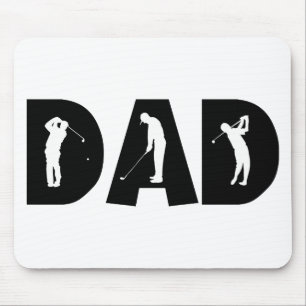 Tapis De Souris Cadeau de papa de golf