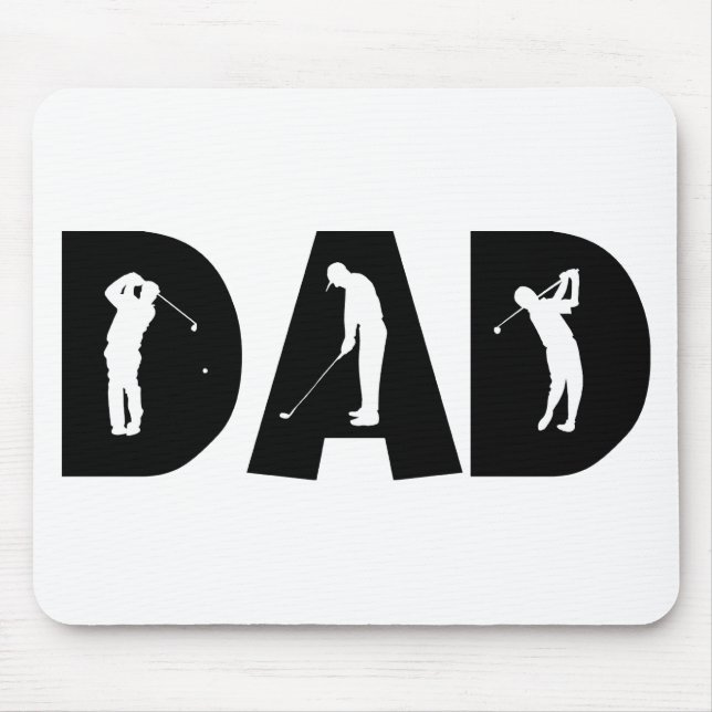 Tapis De Souris Cadeau de papa de golf (Devant)