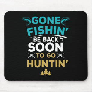 Tapis De Souris Cadeau de pêcheur drôle de chasseur de pêche
