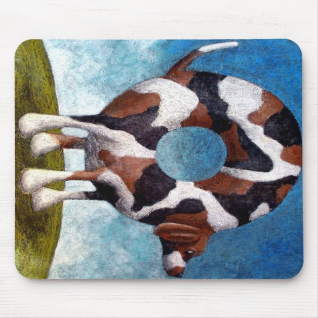 Tapis De Souris Cadeau De Peinture Bagel-Beagle (Devant)