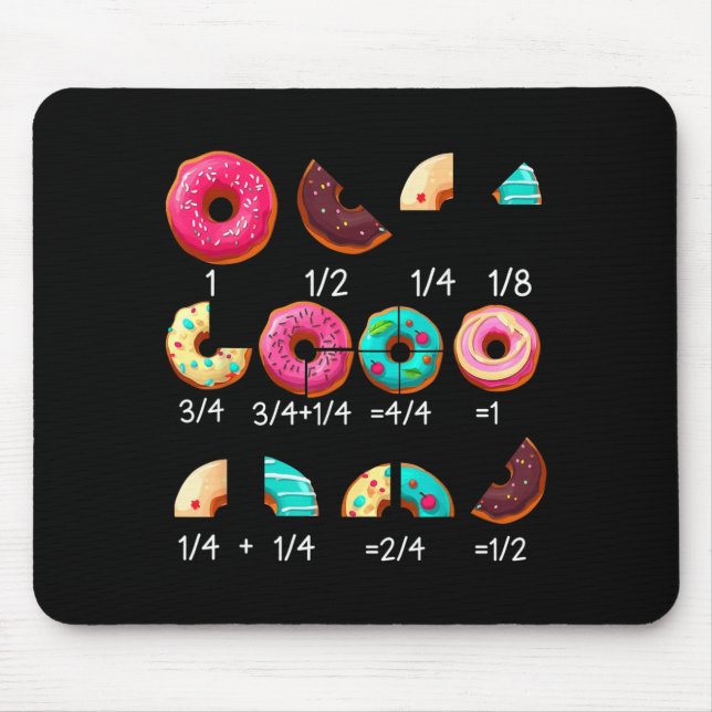 Tapis De Souris Cadeau de professeur de mathématiques de retour à  (Devant)