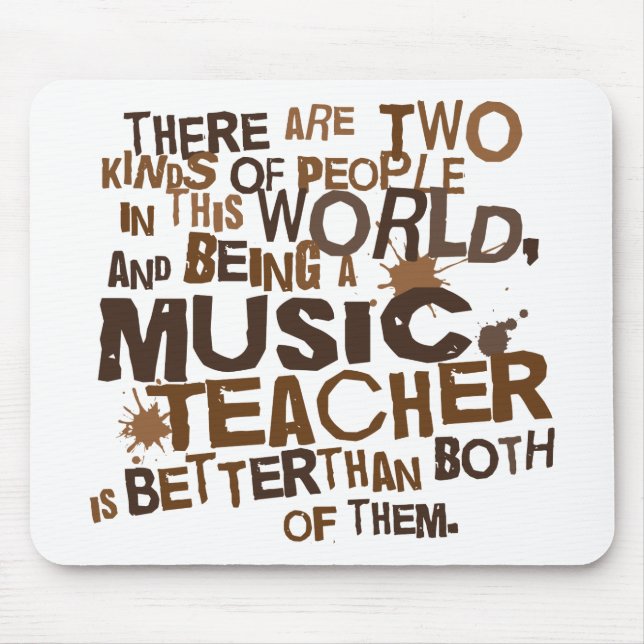 Tapis De Souris Cadeau de professeur de musique (Devant)