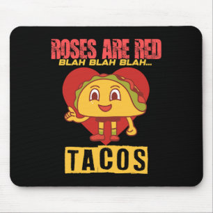 Tapis De Souris Cadeau de Saint-Valentin drôle de tacos pour amate