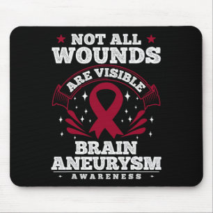 Tapis De Souris Cadeau De Sensibilisation À L'Anévrisme Du Cerveau