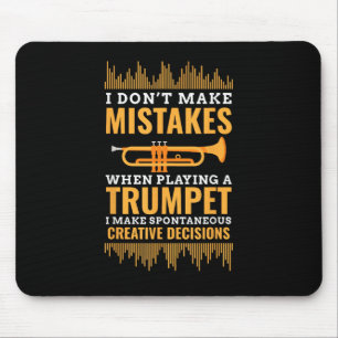 Tapis De Souris Cadeau de trompettiste de musicien drôle de groupe