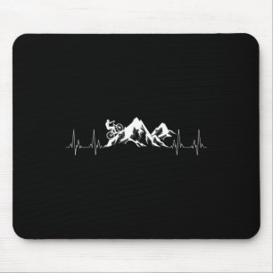 Tapis De Souris Cadeau de vélo de montagne cool Battement de cœur 