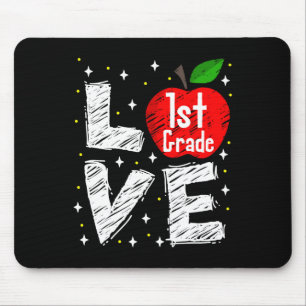 Tapis De Souris Cadeau d'enseignant de rentrée scolaire Fun Apple