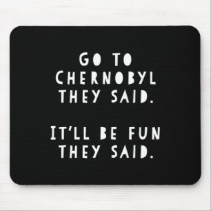 Tapis De Souris Cadeau drôle de voyageur en Ukraine Visite Cherno 
