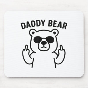 Tapis De Souris Cadeau drôle Papa Ours pour hommes garçons