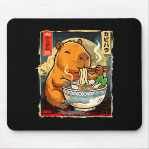 Tapis De Souris Cadeau Gi Anime de Capybara Mignon Mangeant des No