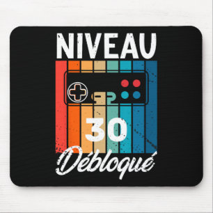 Tapis De Souris Cadeau Homme 30 Ans Anniversaire Gamer Niveau 30 H