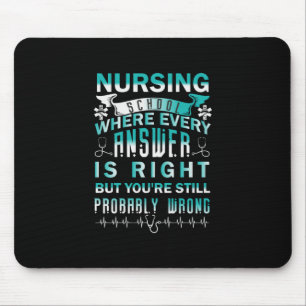 Tapis De Souris Cadeau infirmière École de soins infirmiers où c