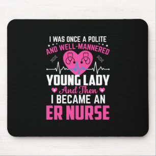 Tapis De Souris Cadeau infirmière J'Étais Autrefois L'Infirmière