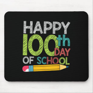 Tapis De Souris Cadeau Jour Étudiants Enfants Heureux 100 Jours D'