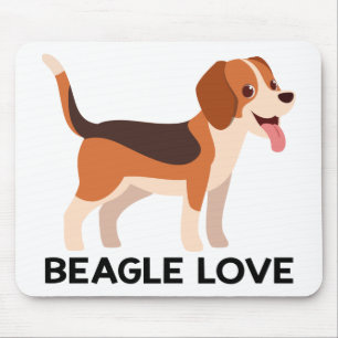 Tapis De Souris Cadeau Mignon Beagle Drôle Cartoon Amateur de Chie