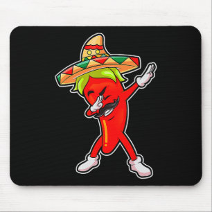 Tapis De Souris Cadeau mignon chili poivre mexicain Hot jalapen