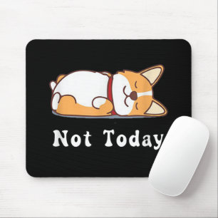 Tapis De Souris Cadeau mignon Corgi Amusing amateur de chien Pas a