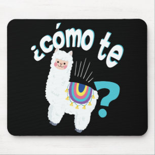 Tapis De Souris Cadeau mignon de professeur de lama d'alpaga drôle
