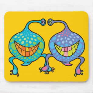 Tapis De Souris Cadeau Mousepad de M. et de Mme Blob Cartoon Fun
