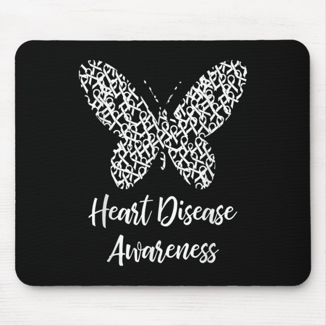 Tapis De Souris Cadeau Papillon de sensibilisation aux maladies ca (Devant)